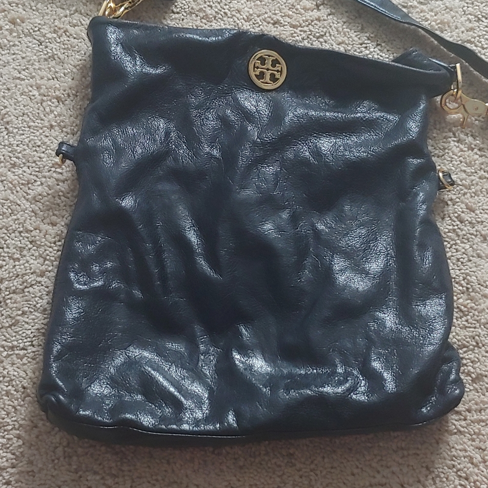 Tory Burch black crossbody bag.